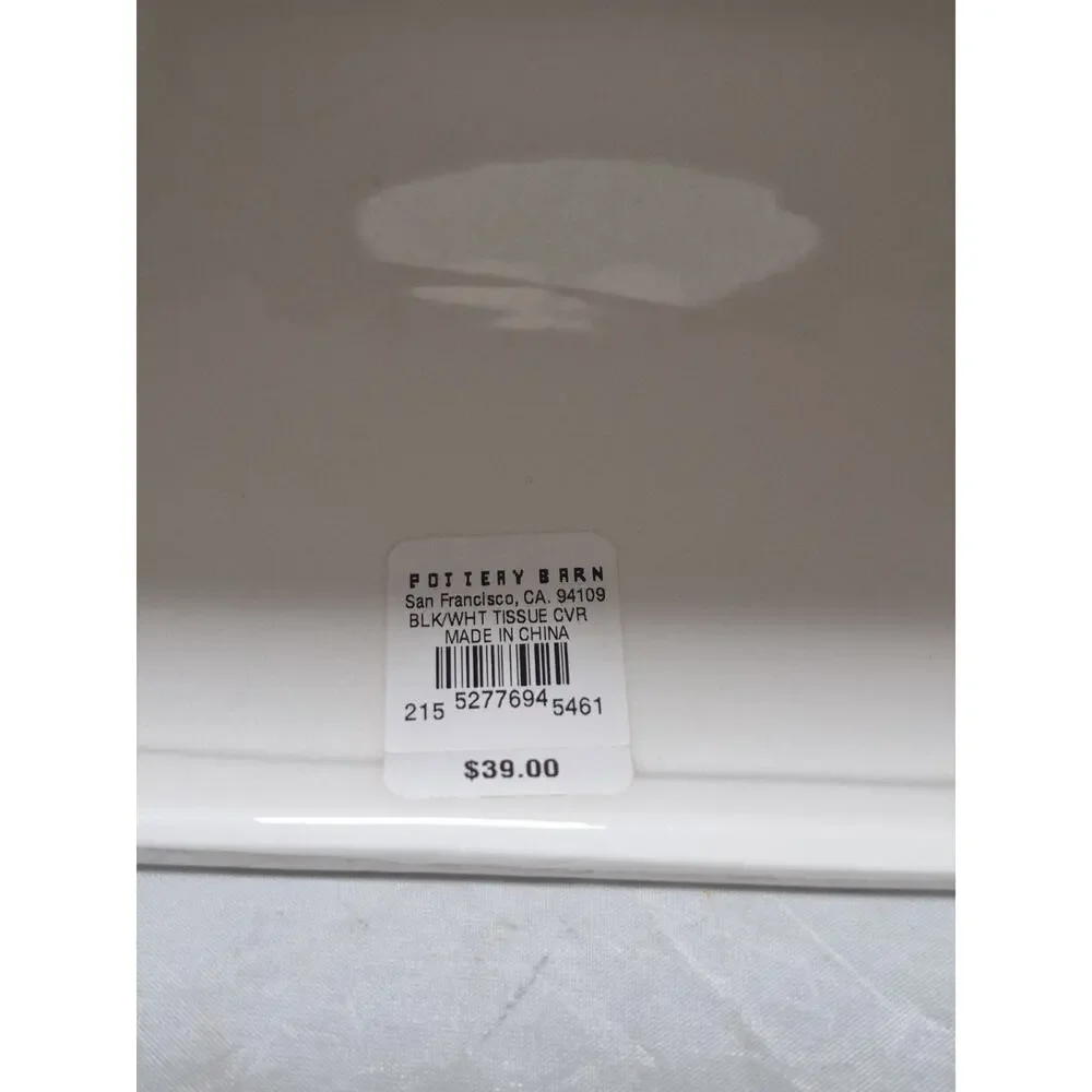 💥 Rare Pottery Barn Tissue Box Pharmacie French Script